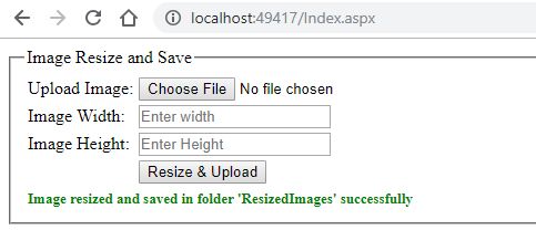 Image Resize And Upload With Dynamic Width And Height Values